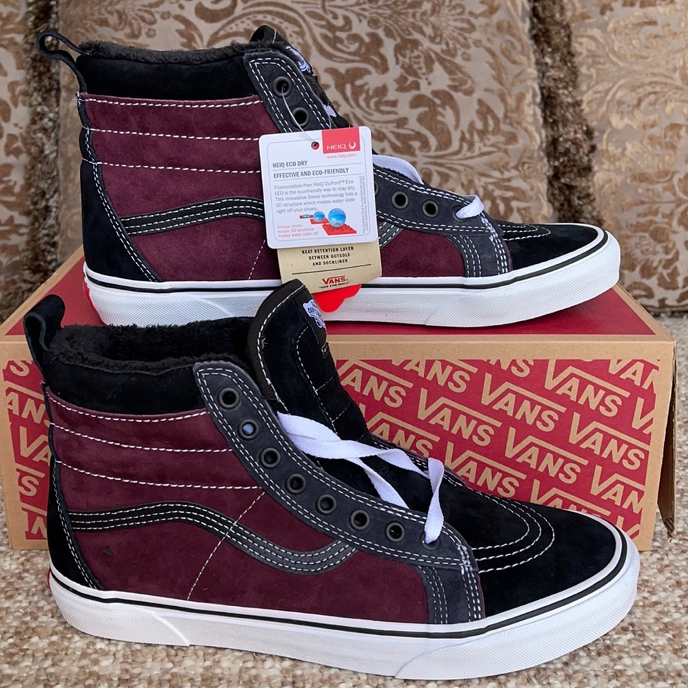 Vans Men’s Sk8-Hi Mte Port Royal/Black Boots Cold Weather Sneakers - Picture 4 of 16